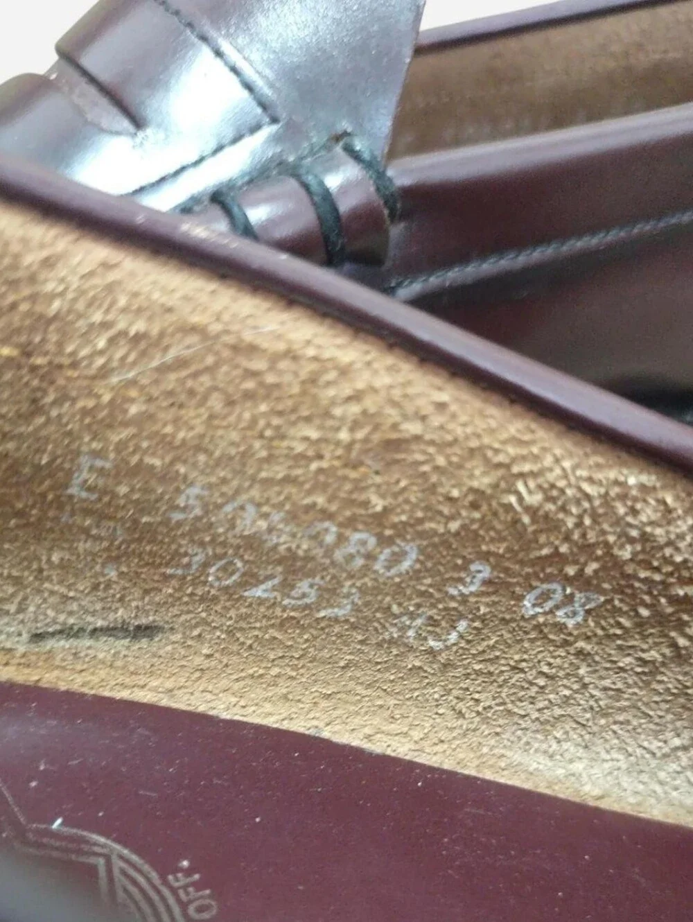 VTG Florsheim Classic Men’s Penny Loafers in Burgundy Size 8E All Leather